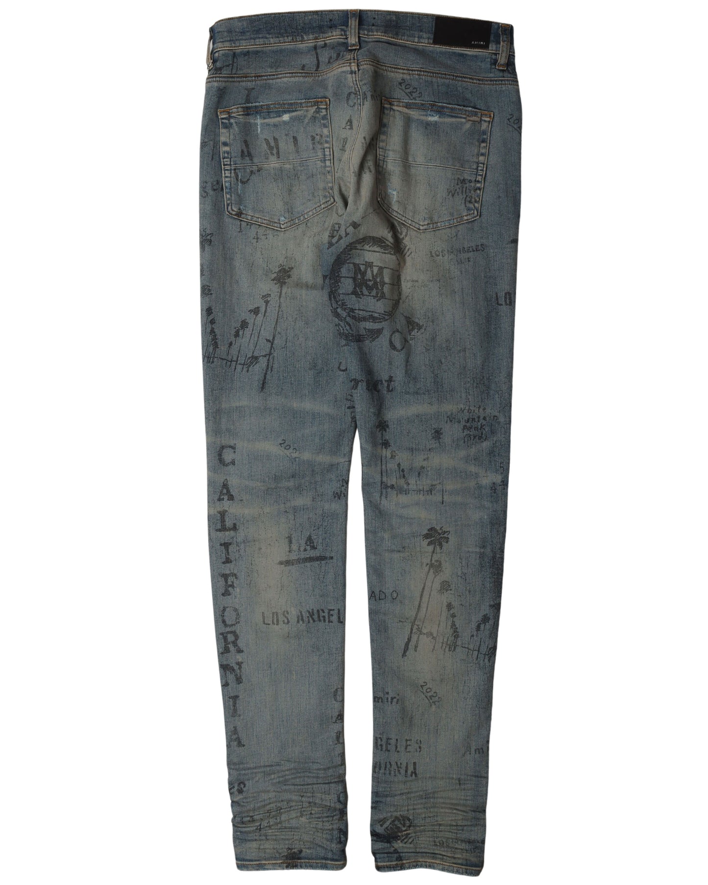 Sand Fade Stencil Jeans