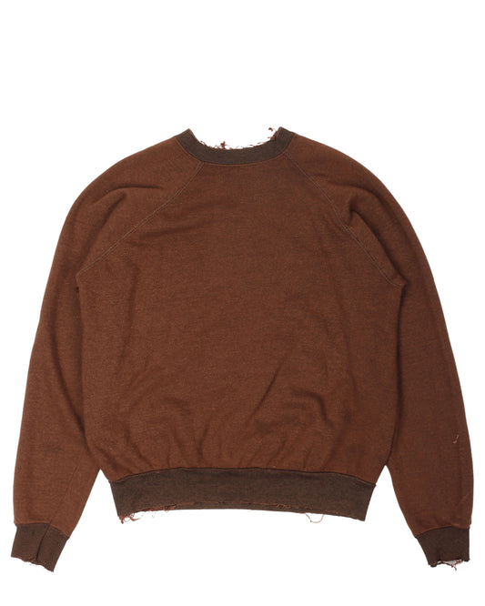 Distressed Crewneck Sweatshirt