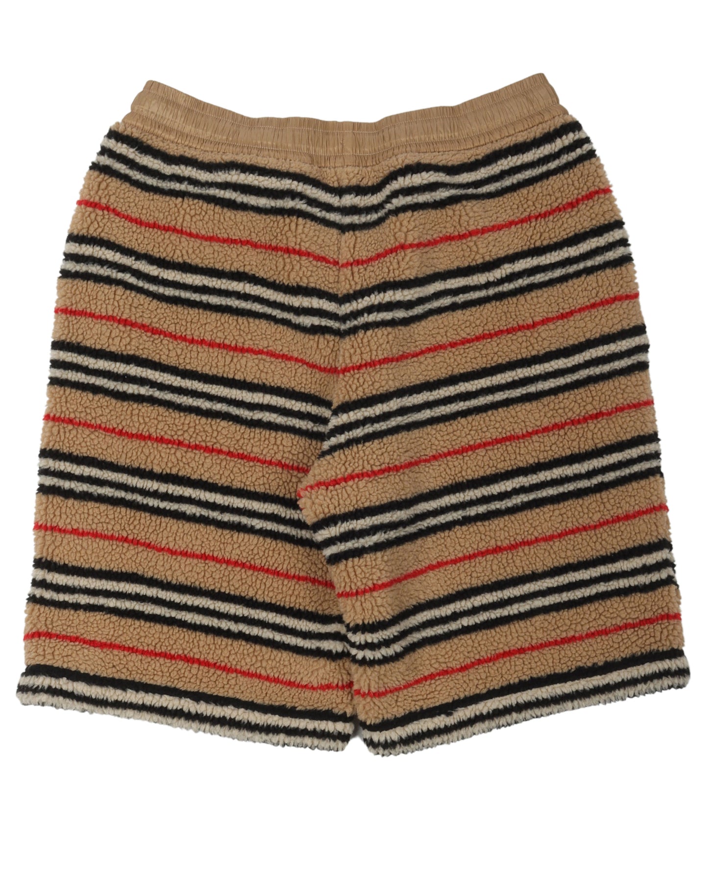 Stripped Fleece Shorts