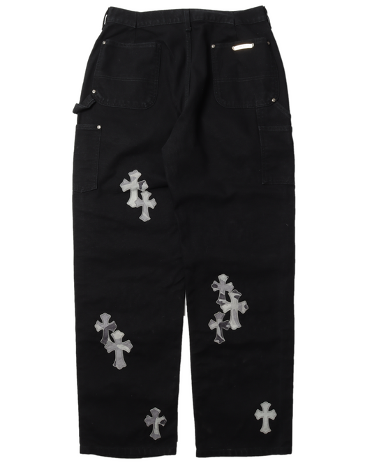 Sex Records Double Knee Cross Patch Carpenter Denim