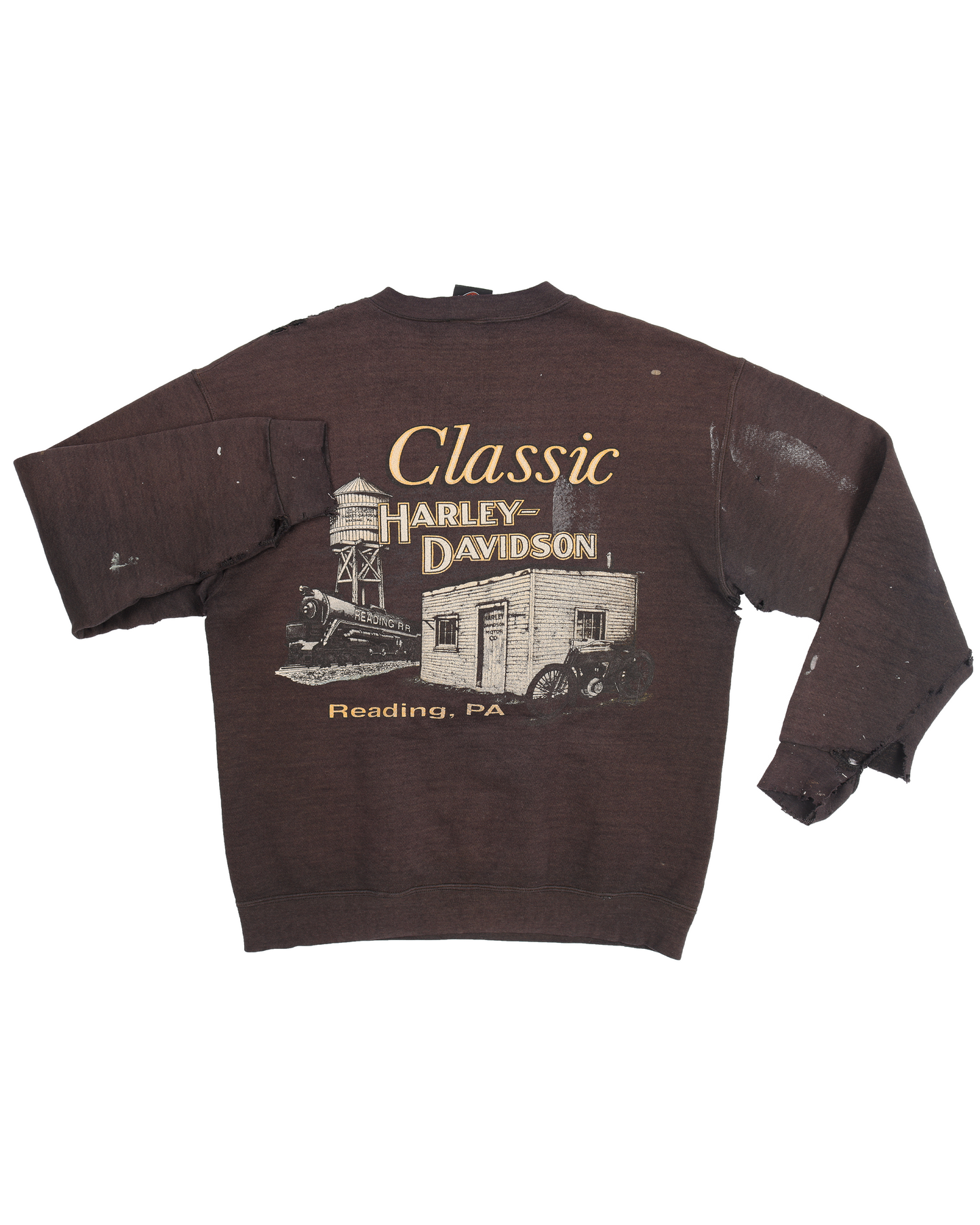 1990's Distressed Harley Davidson Crewneck Sweatshirt
