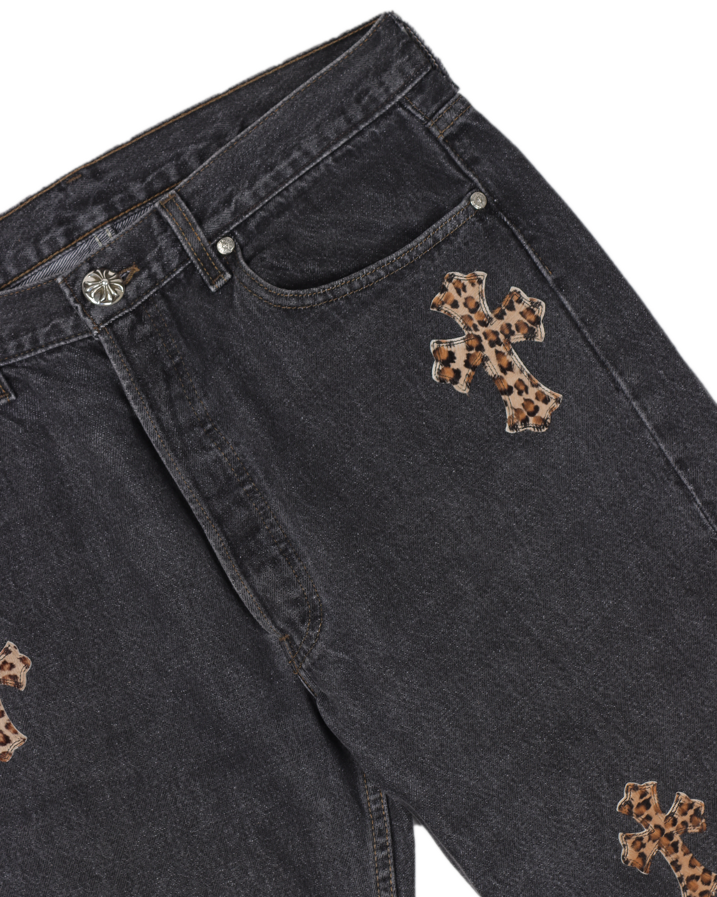 LEVI'S LEOPARD CROSS PATCH DENIM