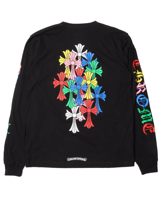 Multicolor Cross Long Sleeve T-Shirt