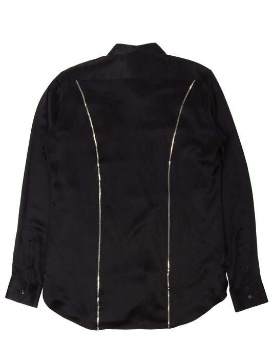 Chain Detail Western Shirt