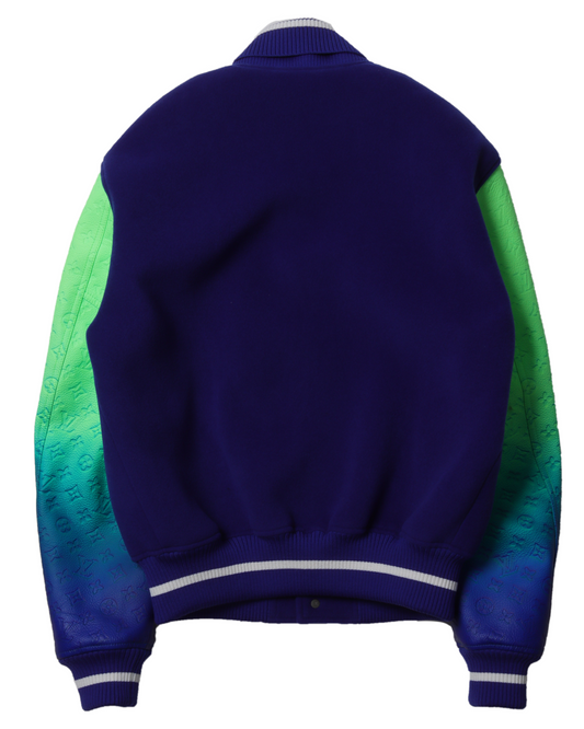 SS22 Mix Gradient Leather Bomber