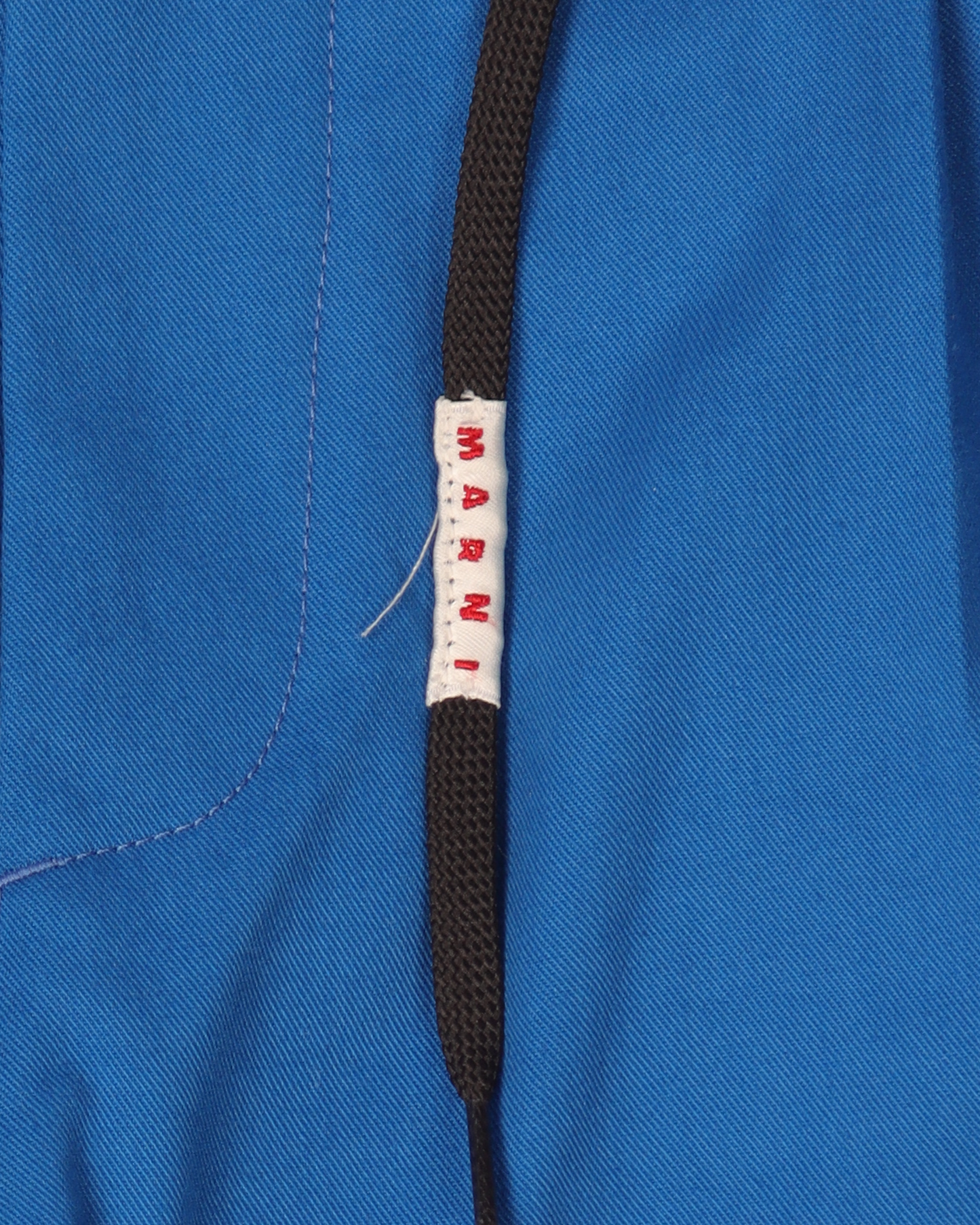 Lace-Belted Twill Shorts