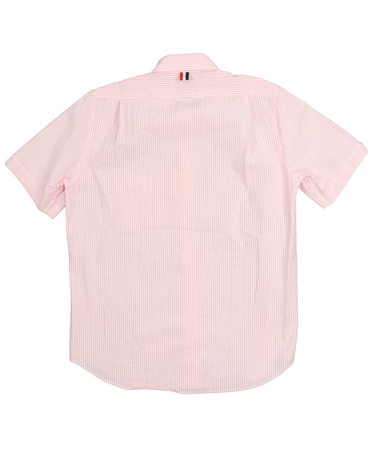 Straight Fit Short Sleeve Seersucker Shirt w/ Tags