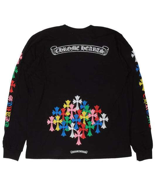 Multi-Color Cross Long Sleeve T-Shirt