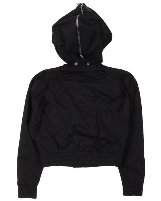 Cropped Batwing Flight Jacket