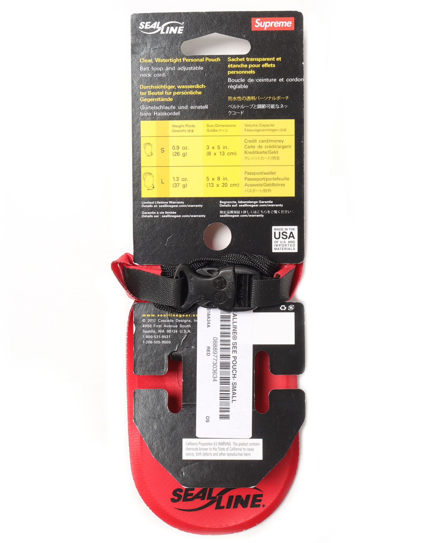 SS18 SealLine See Pouch Large