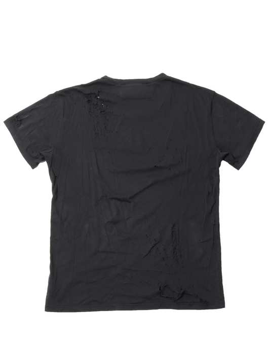 Black Distressed T-Shirt