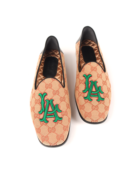 Embroidered Monogram Loafer