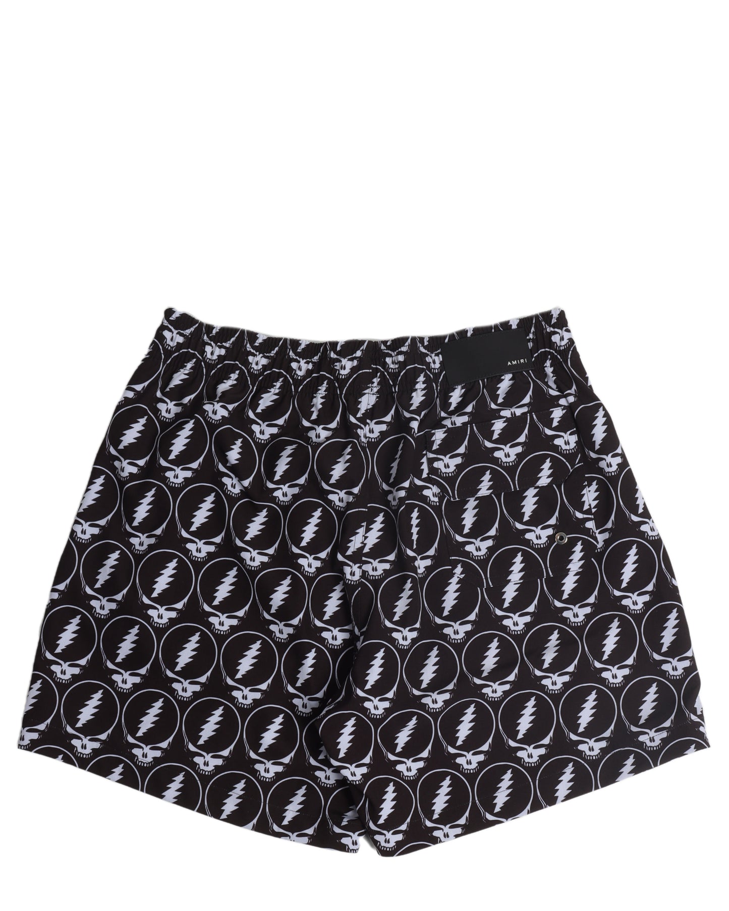 Skull-Pattern Swim Shorts