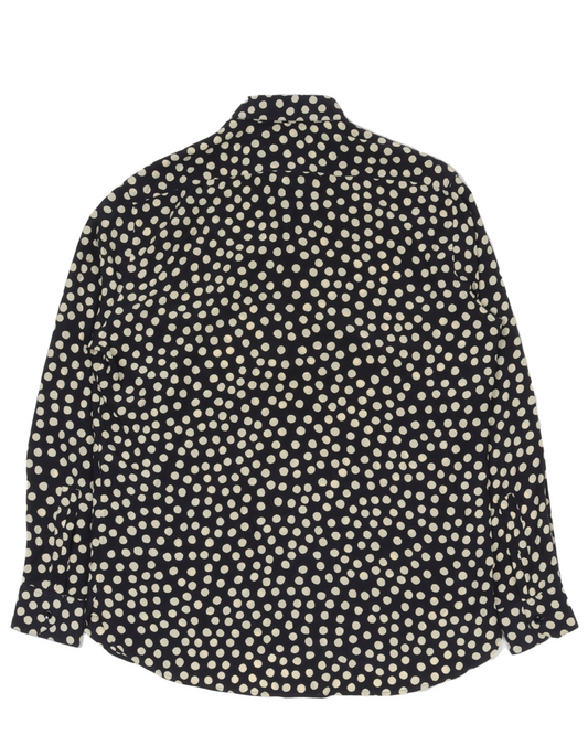 Silk Polka-Dot Shirt