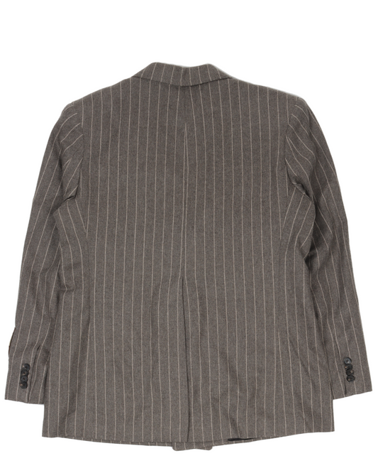 FW21 Wool Pinstripe Patched Blazer
