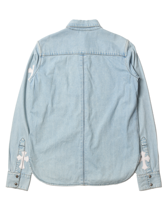 Denim Cross Patch Shirt