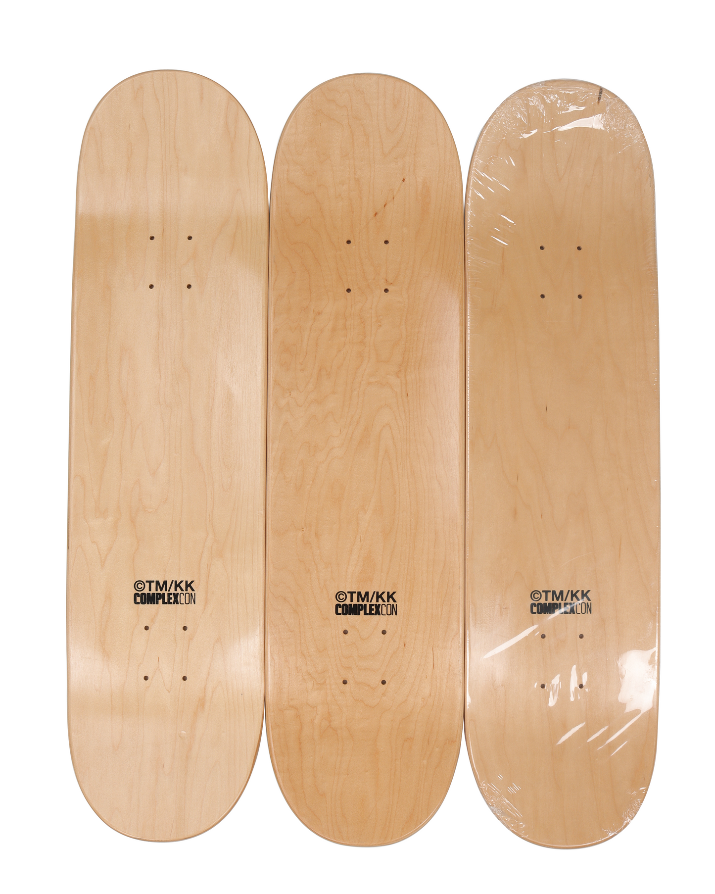 Takashi Murakami Flaming Skull Skate Decks (Set of Three), 2018