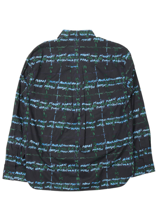 Cotton Monogram Logo Shirt