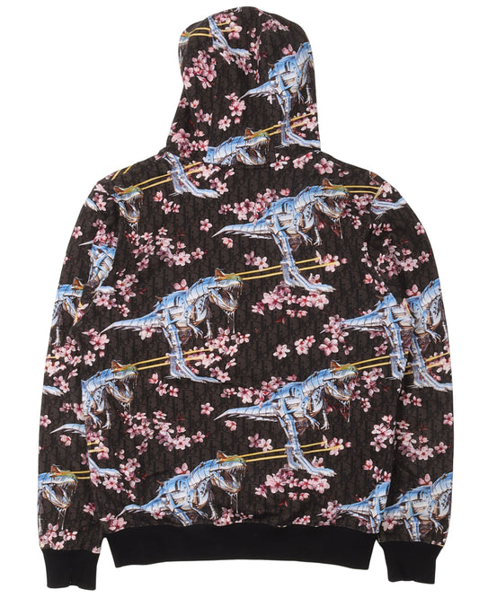 Sorayama Dinosaur Cherry Blossom Hoodie
