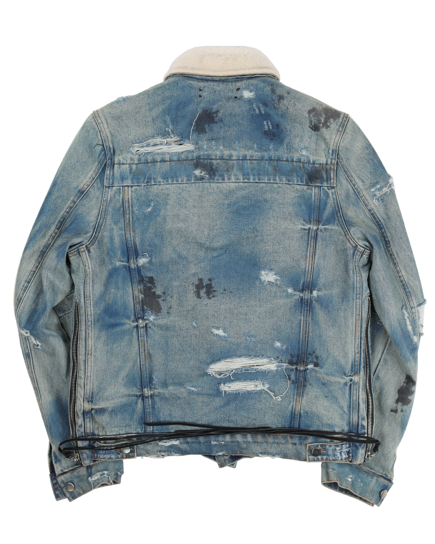 Killmonger Shearling Denim Trucker Jacket