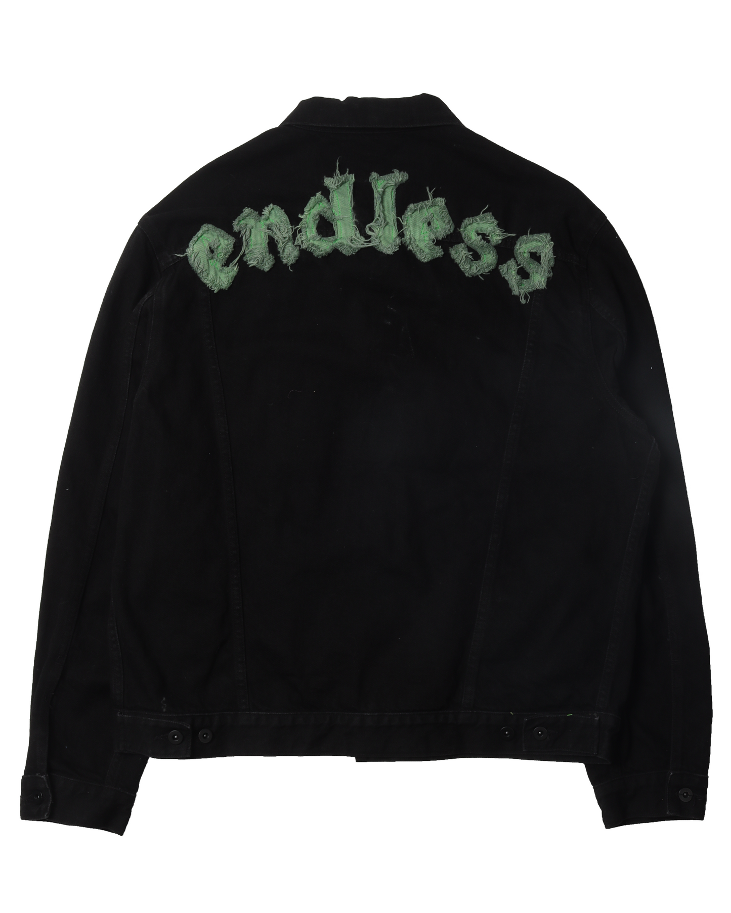 Green Back Denim Jacket