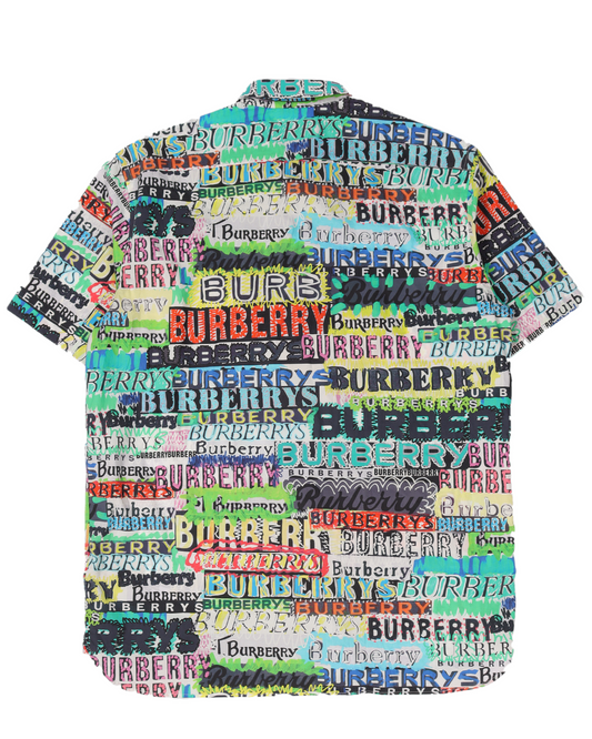 Graffiti Logo Print Shirt