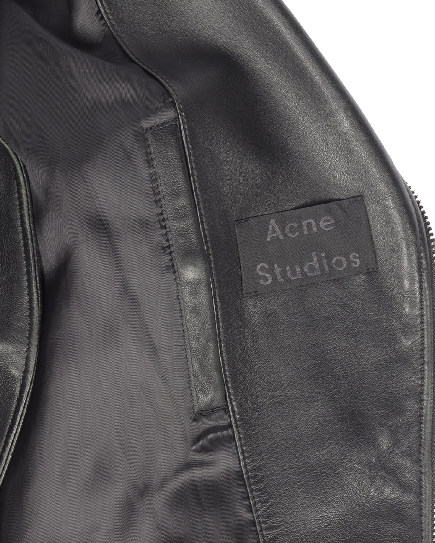 Nate Clean Lamb Leather Motorcycle Jacket