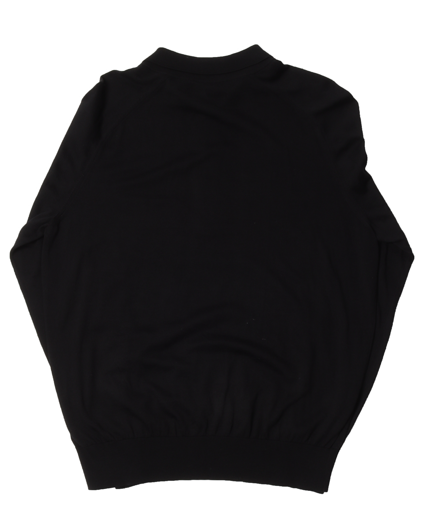 Silk Long Sleeve Polo Shirt