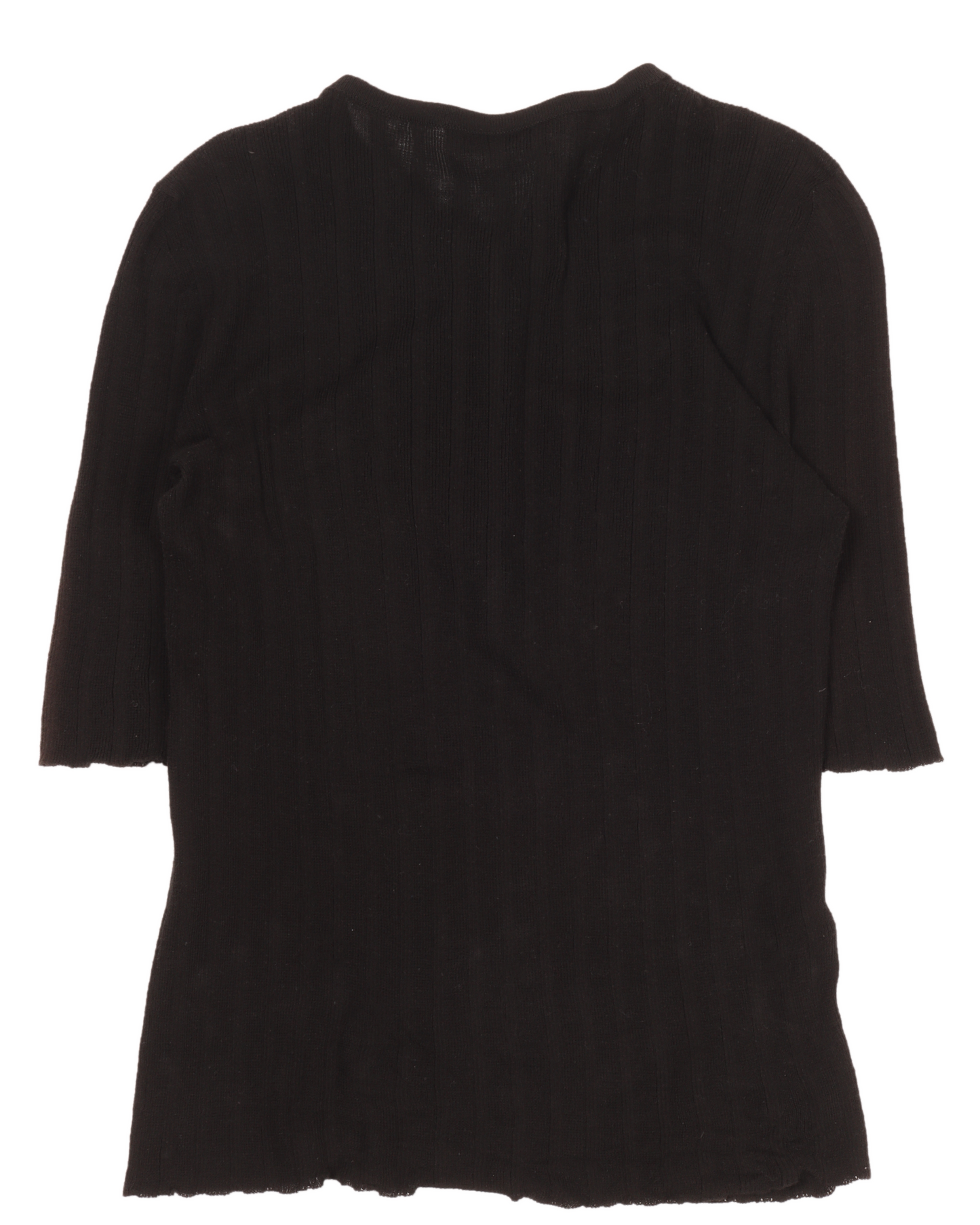 Black Button Blouse