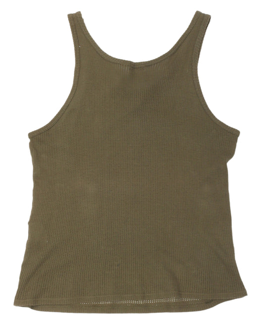 White Strip Tank Top