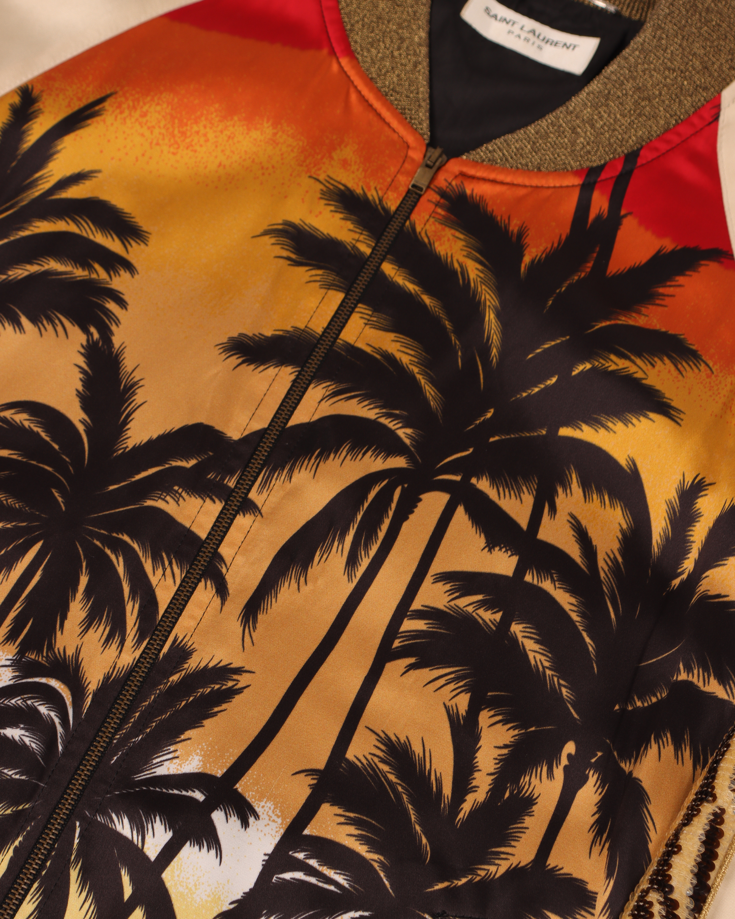 SS16 Runway Sequin Palm Tree Jacket