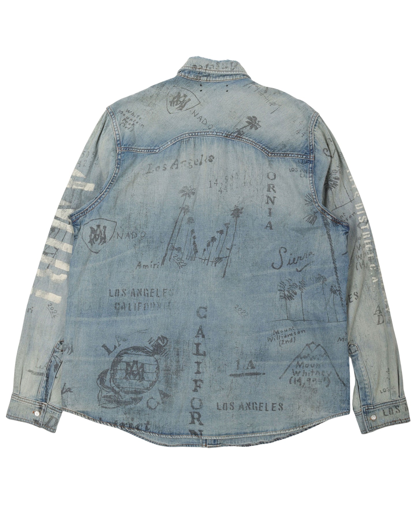 Arts District Denim Stencil Shirt