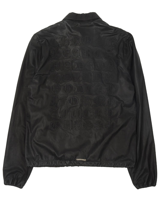 Matty Boy Hand Painted Leather Coach Jacket