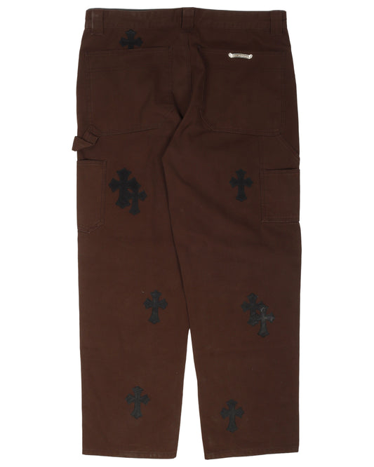 Double Knee Cross Patch Carpenter Pants