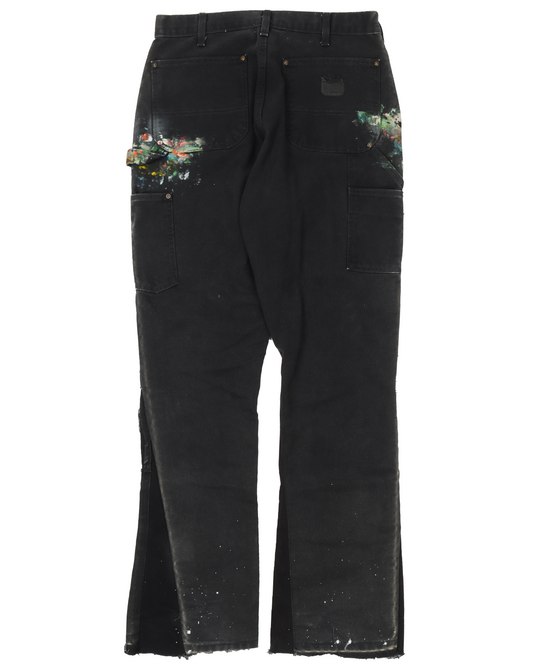 Paint Splattered Carpenter Flare Pant