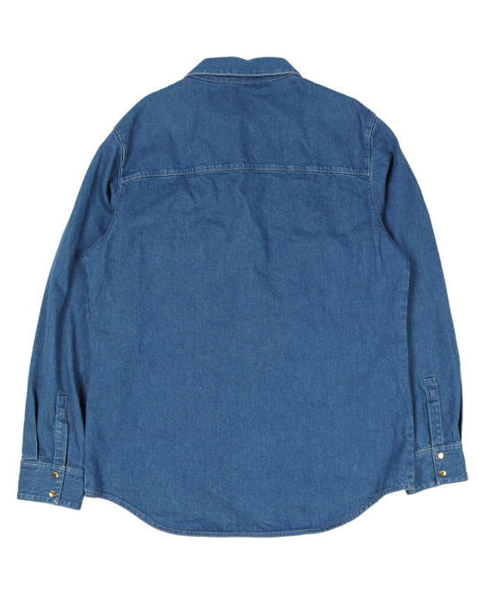 Stonewashed Denim Shirt w/ Web
