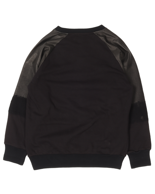 Hybrid Leather Sweater