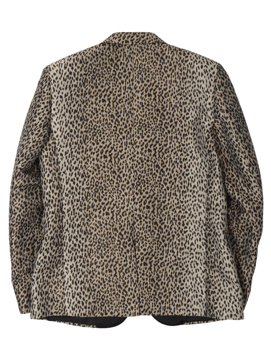 Cheetah Print Tuxedo Blazer