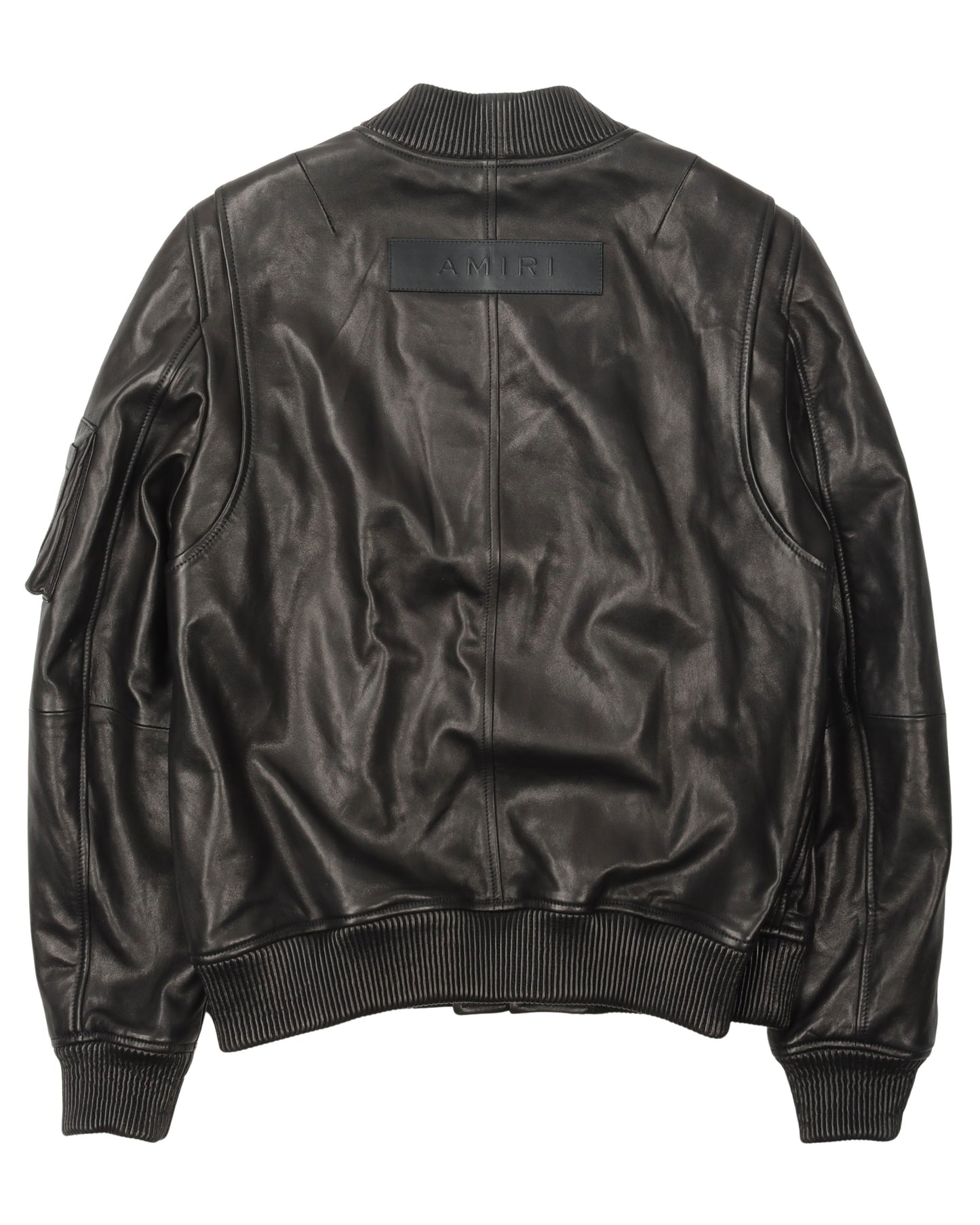 Leather Bomber Jacket