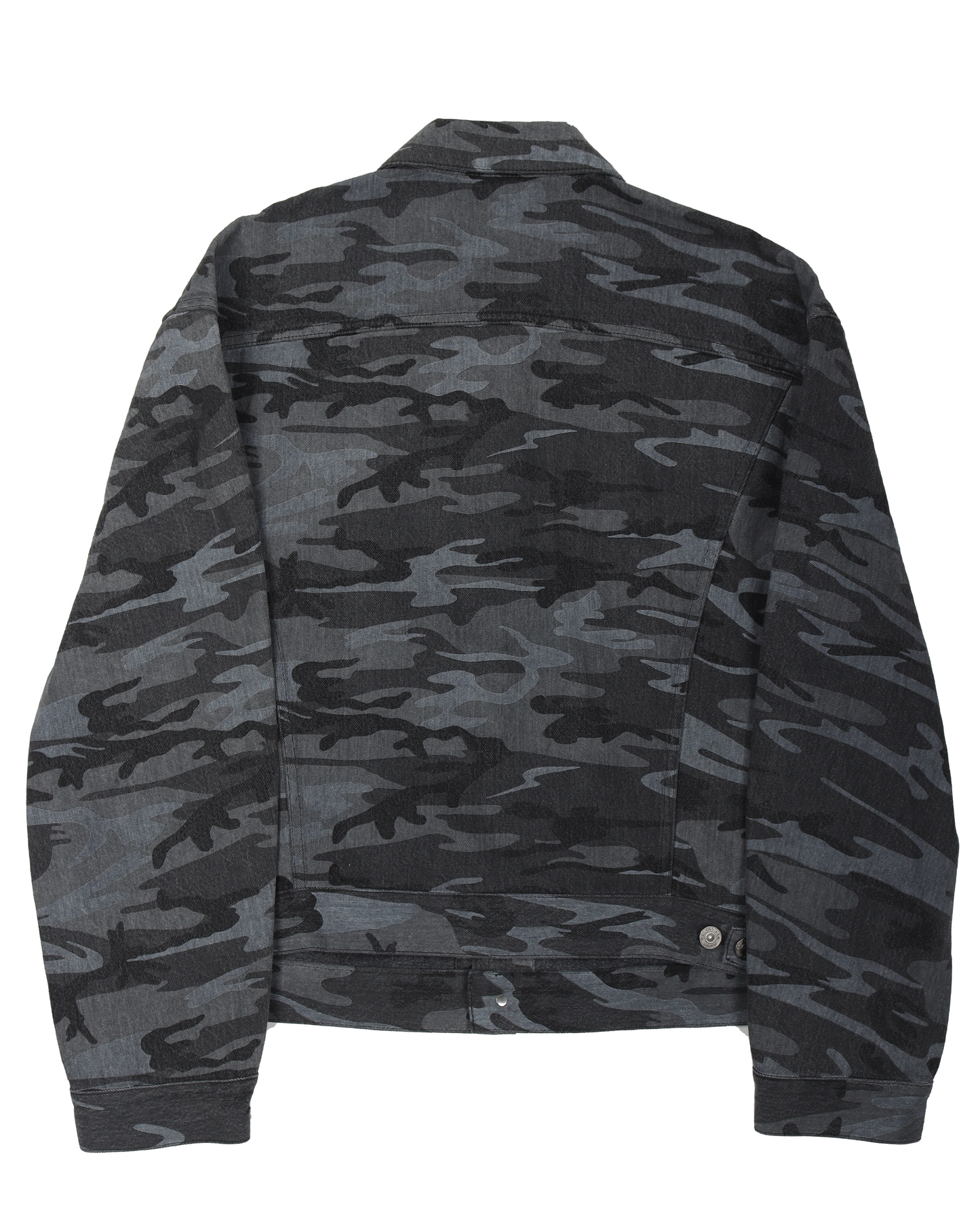 Grey Camo Denim Jacket