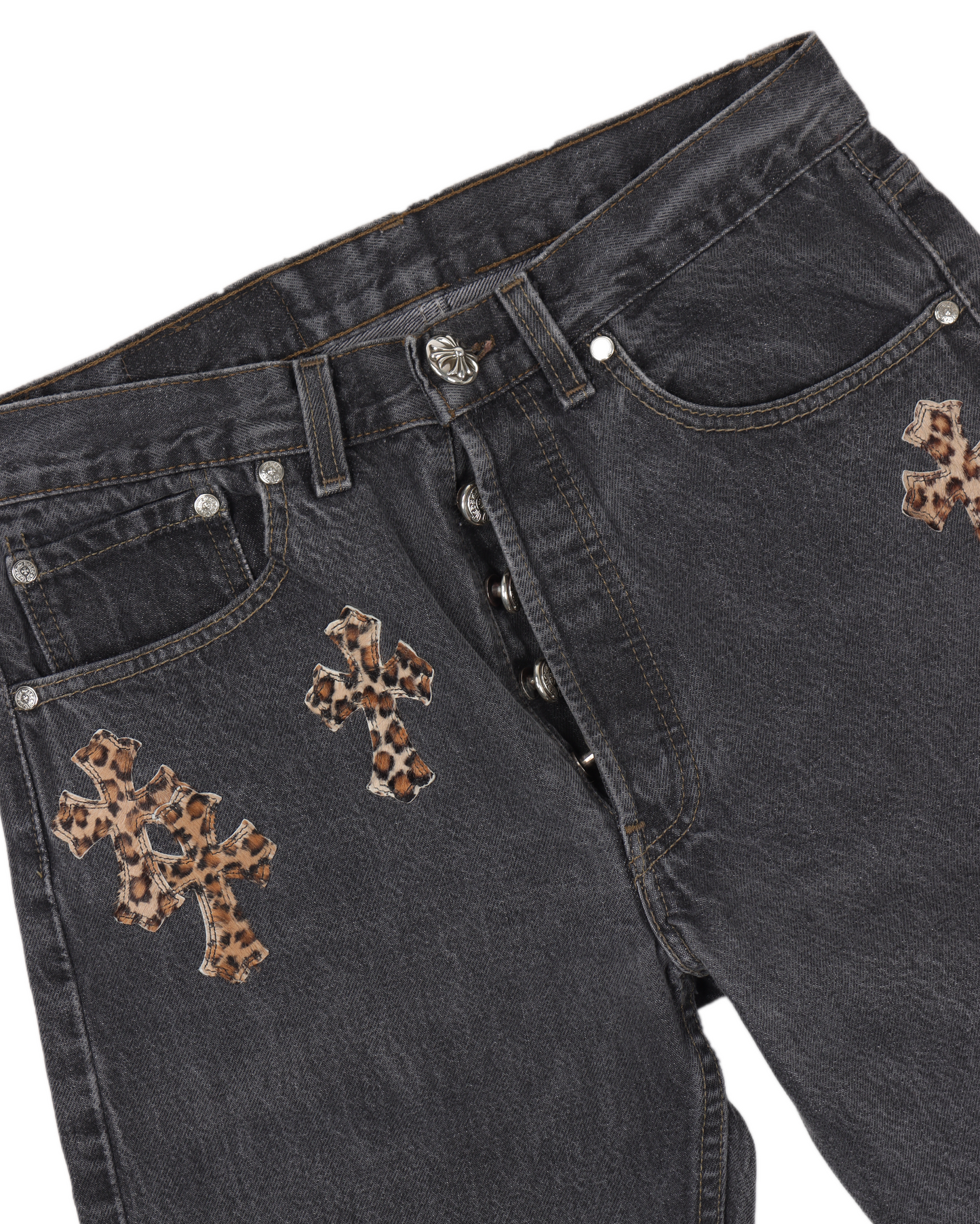 LEVI'S LEOPARD CROSS PATCH DENIM