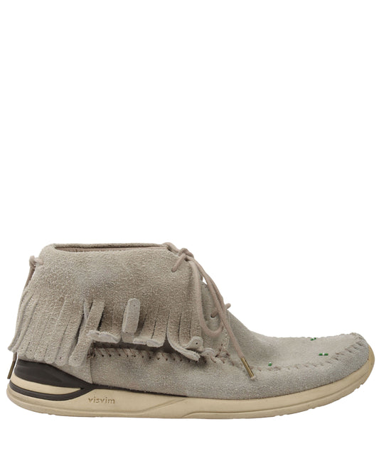 Fringed Suede Moccasins