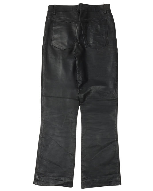 Bootcut Leather Pants