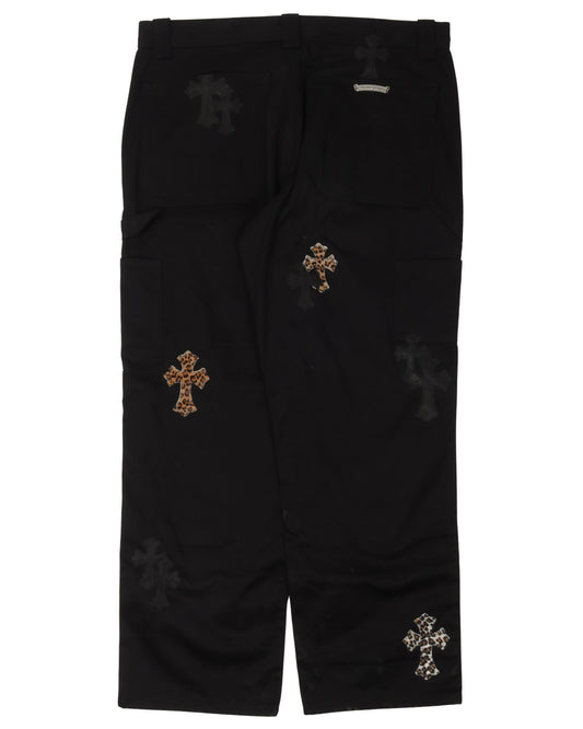 Double Knee Cross Patch Pants