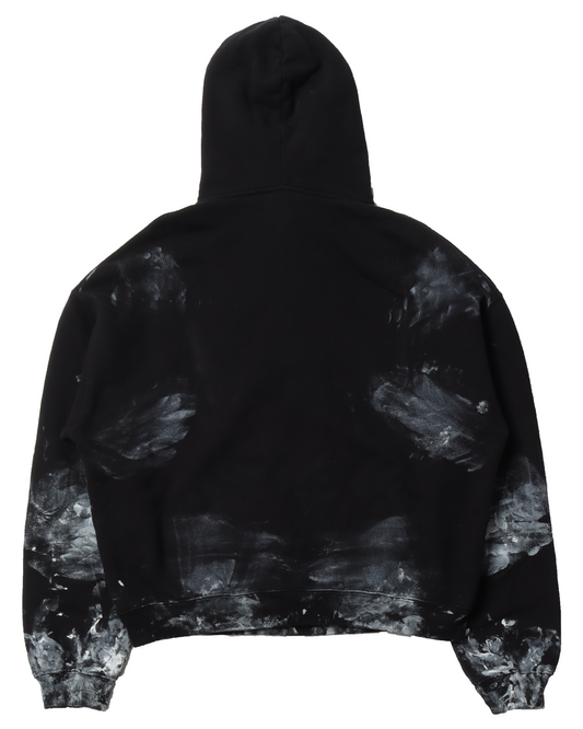 Cropped Painted Hoodie