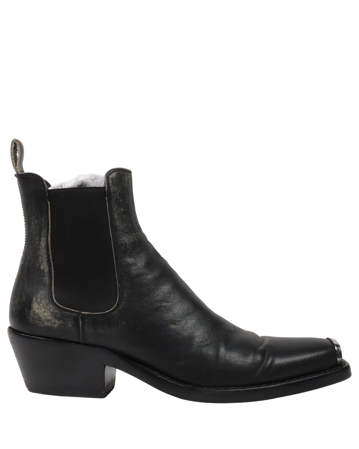Distressed Western Chris Steel-Toe Chelsea Boots