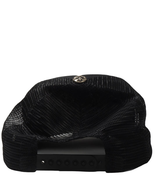 Leather Cemetery Cross Trucker Hat