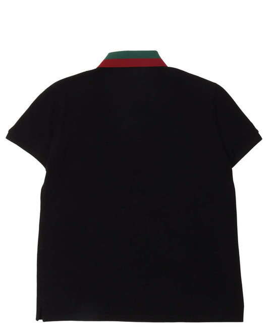 Striped Collar Polo Shirt