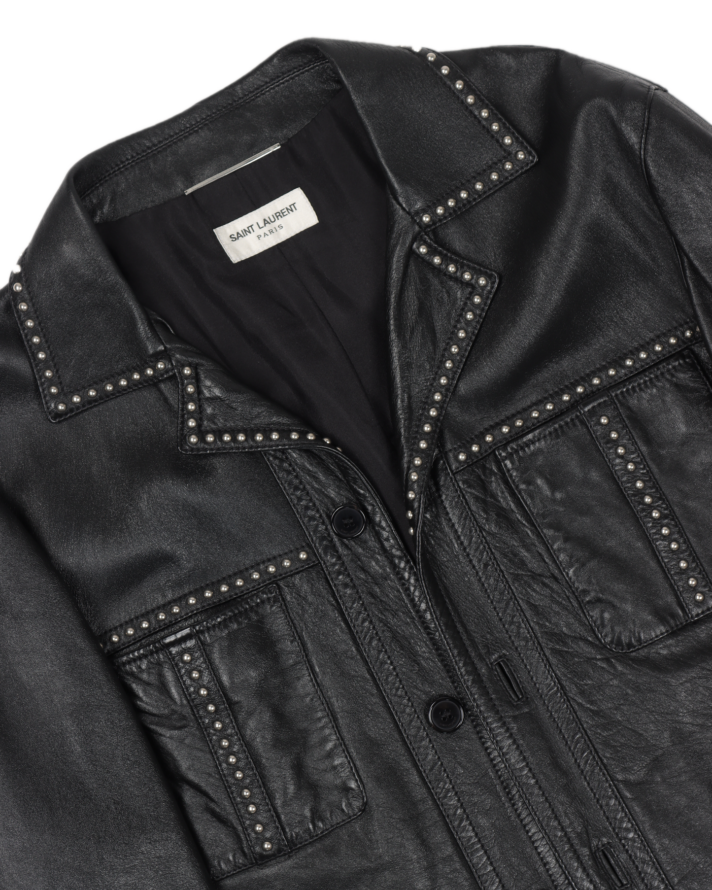 SS16 Surf Sounds Studded Leather Jacket