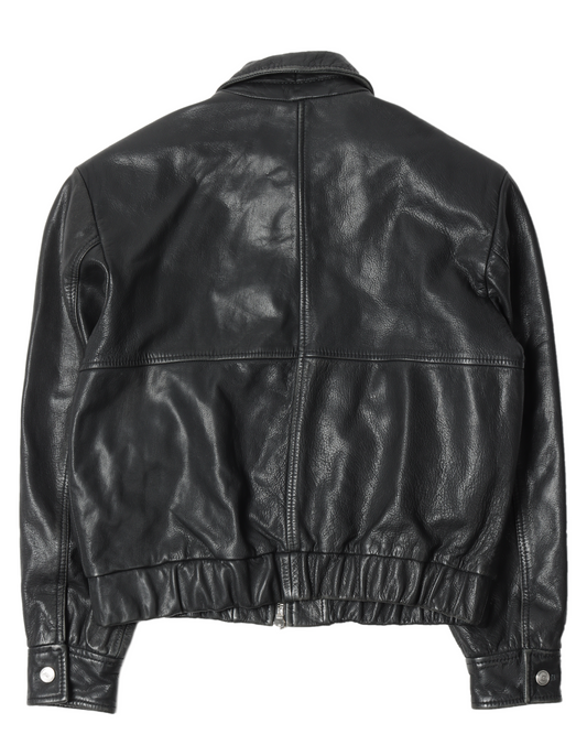 Goat Leather Bomber Jacket